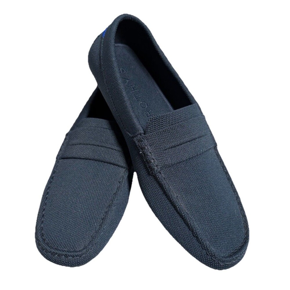Rothy's The Driving Loafer Slip On Loafers  Navy Blue Size M9 NWOB